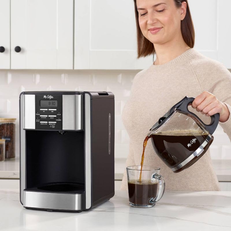 12-Cup Programmable Coffee Maker Black/Stainless Steel I703954