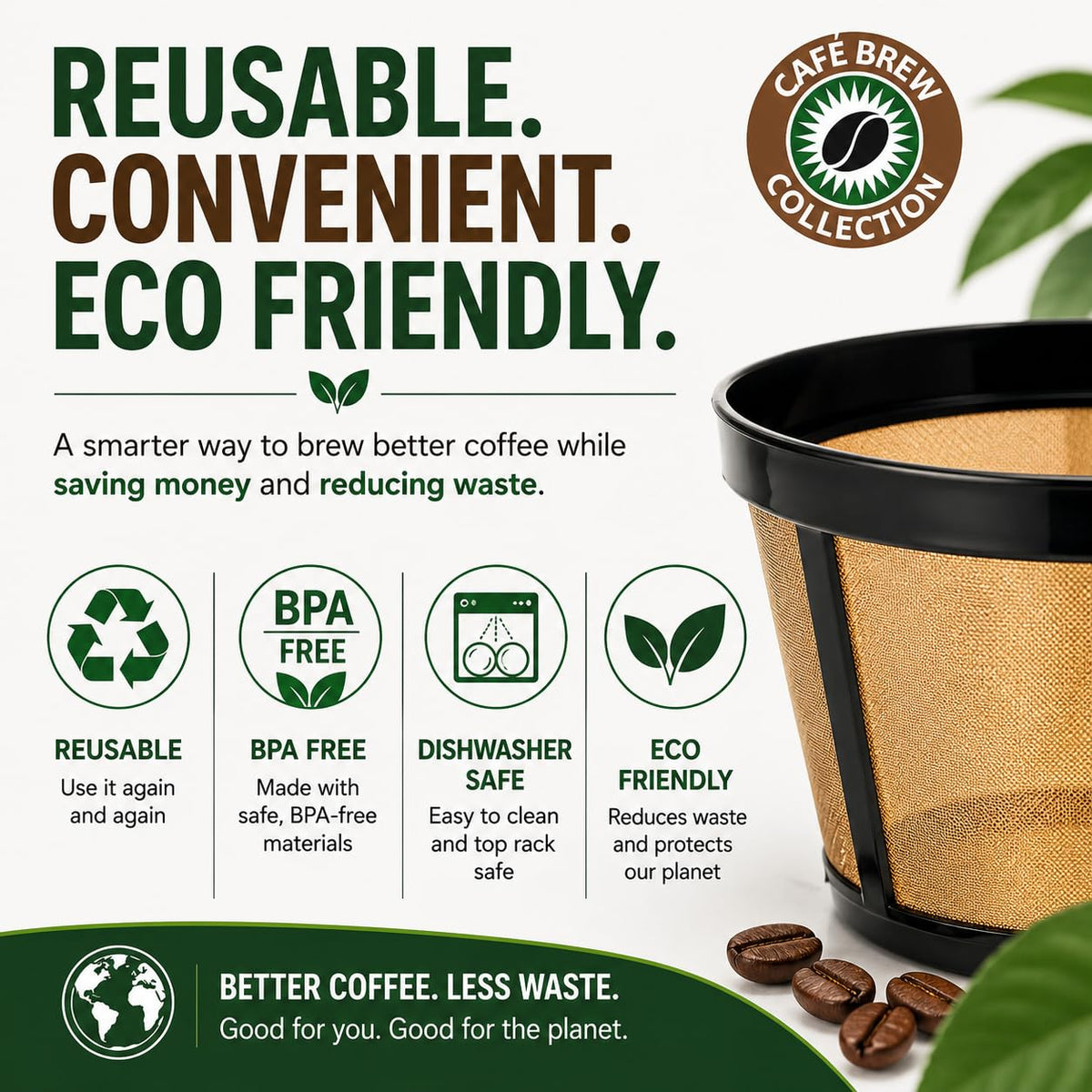 12 Cup Reusable Coffee Filter A77268