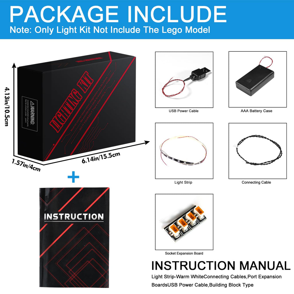 Led Light Kit for Building Set T7696