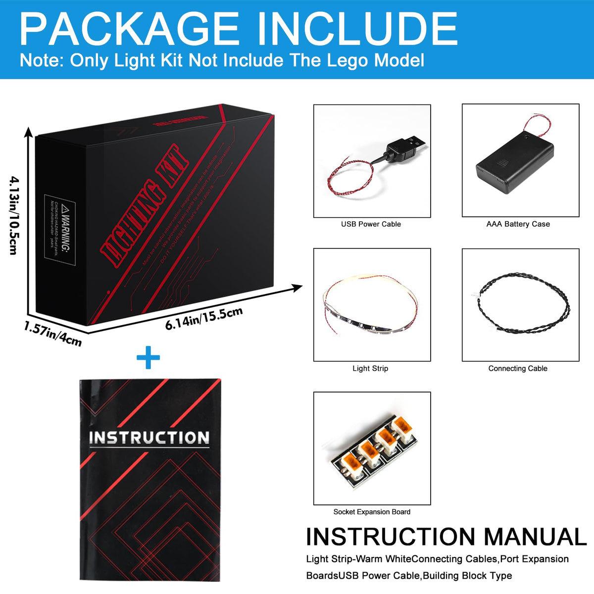 Led Light Kit for Building Set T7696