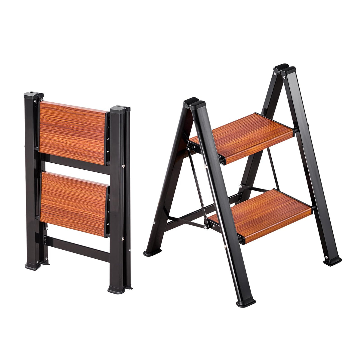 2 Step Folding Aluminum Ladder 330 lbs Capacity I550