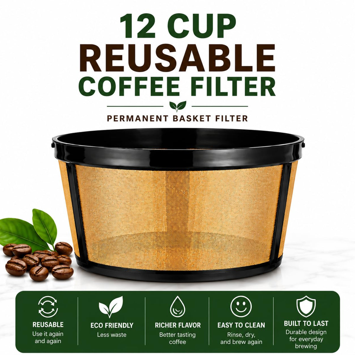 12 Cup Reusable Coffee Filter A77268