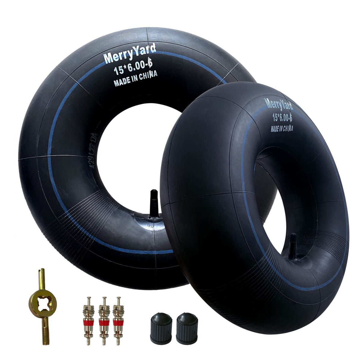 15x6.00-6" Inner Tubes with TR-13 Straight Valve Stem, 2-Pack D252840