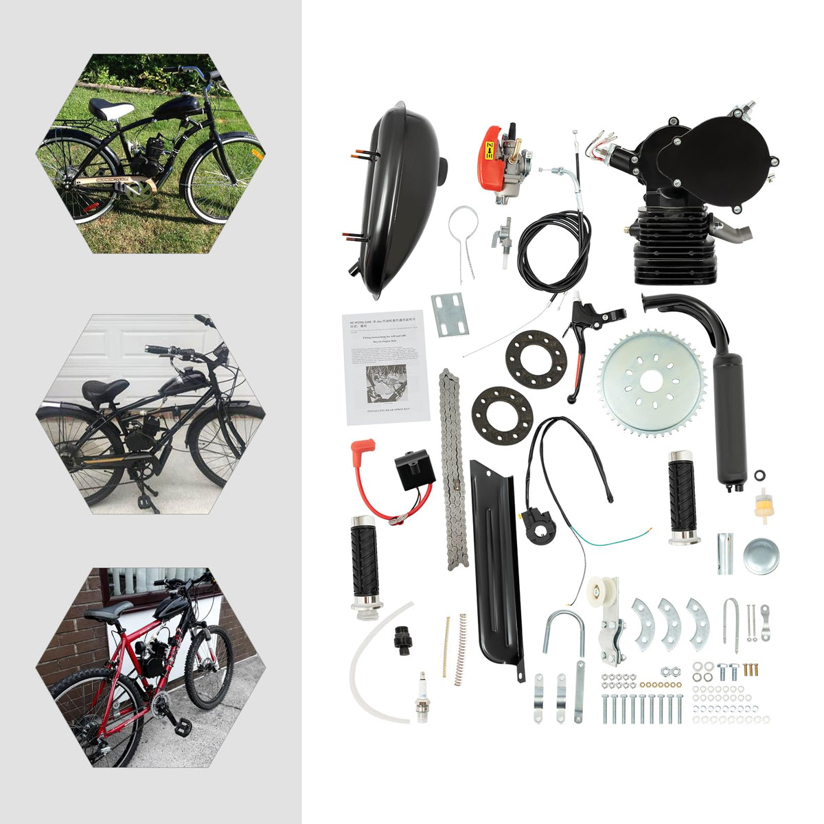 110cc 2-Stroke Bicycle Engine Kit for 26" /28" Bikes R983510