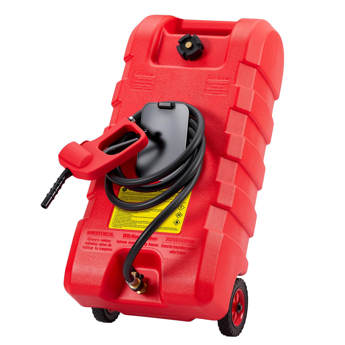 15 gal Gas Can with Manual Transfer Pump & 10 ft Hose I155