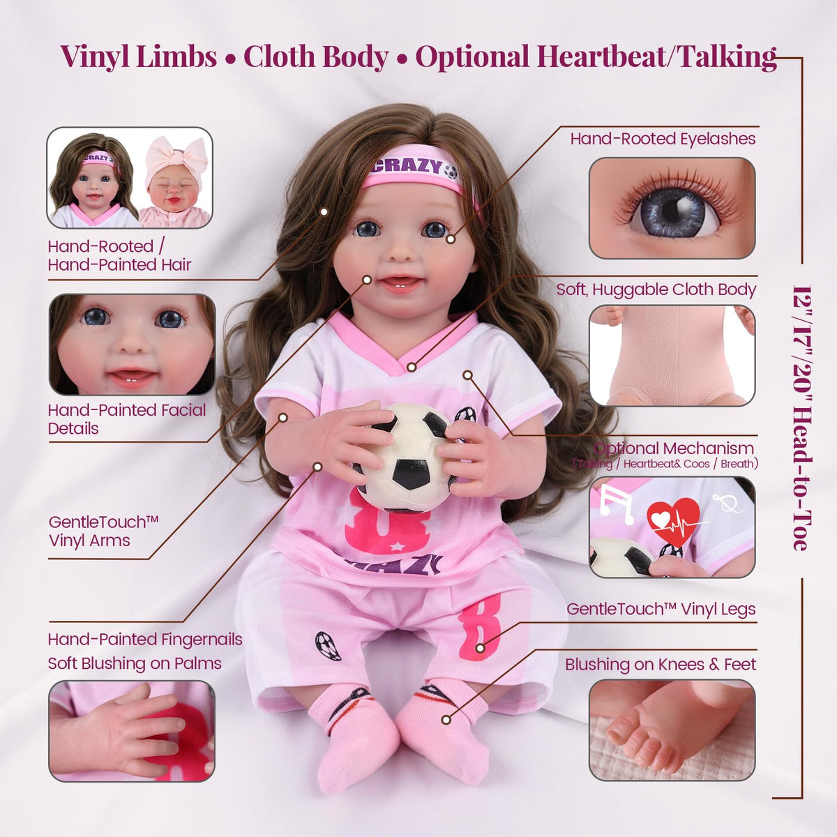 20 Inch Reborn Baby Dolls Girl I214462