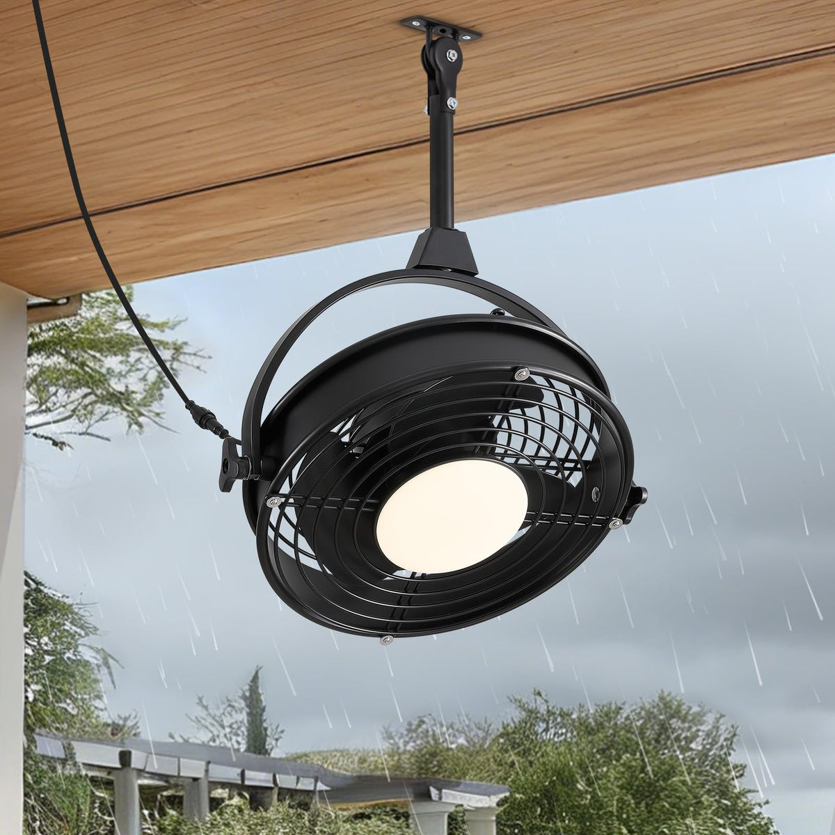 20" Outdoor Ceiling Fan with Lights Z7269