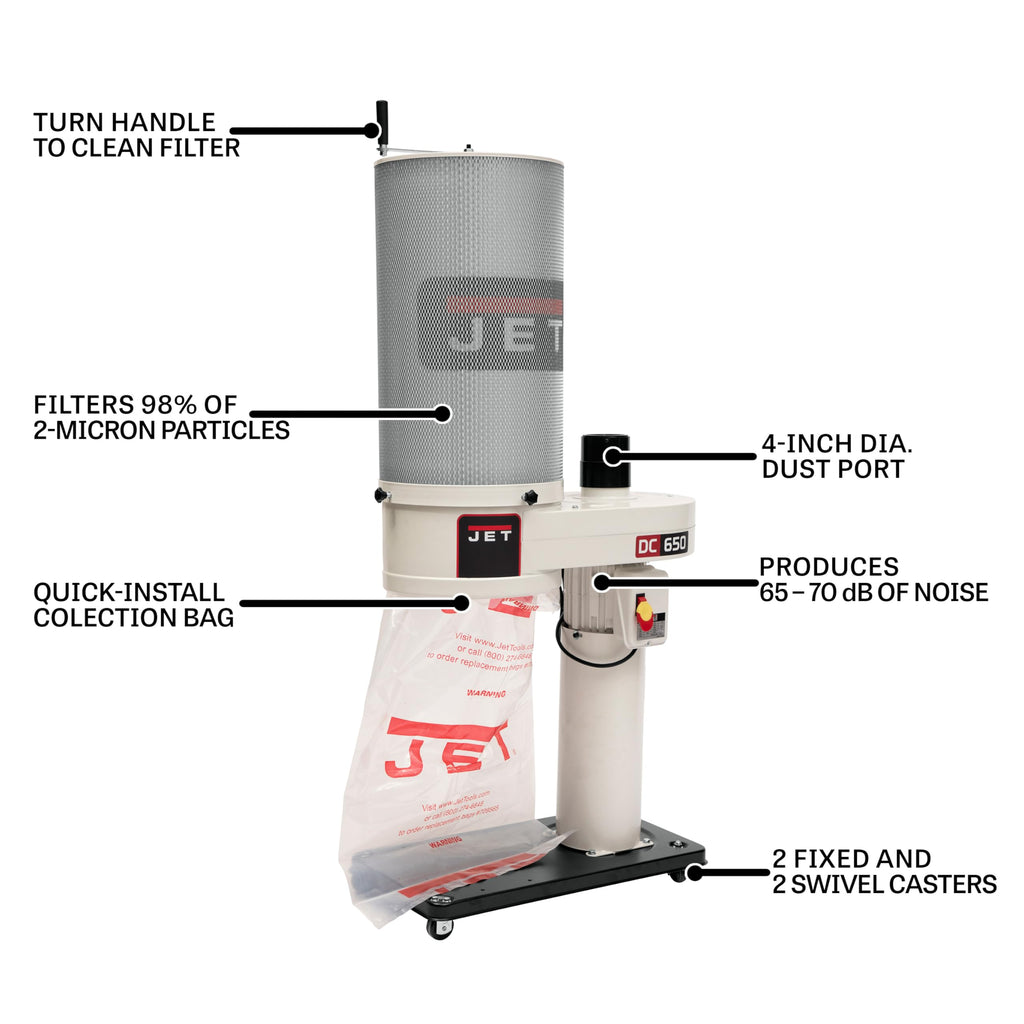 1 HP 2-Micron Canister Filter Dust Collector B974137
