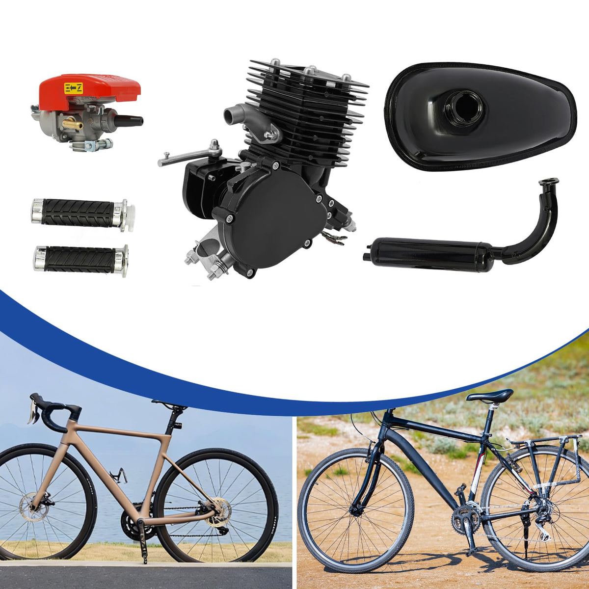 110cc 2-Stroke Bicycle Engine Kit for 26" /28" Bikes R983510