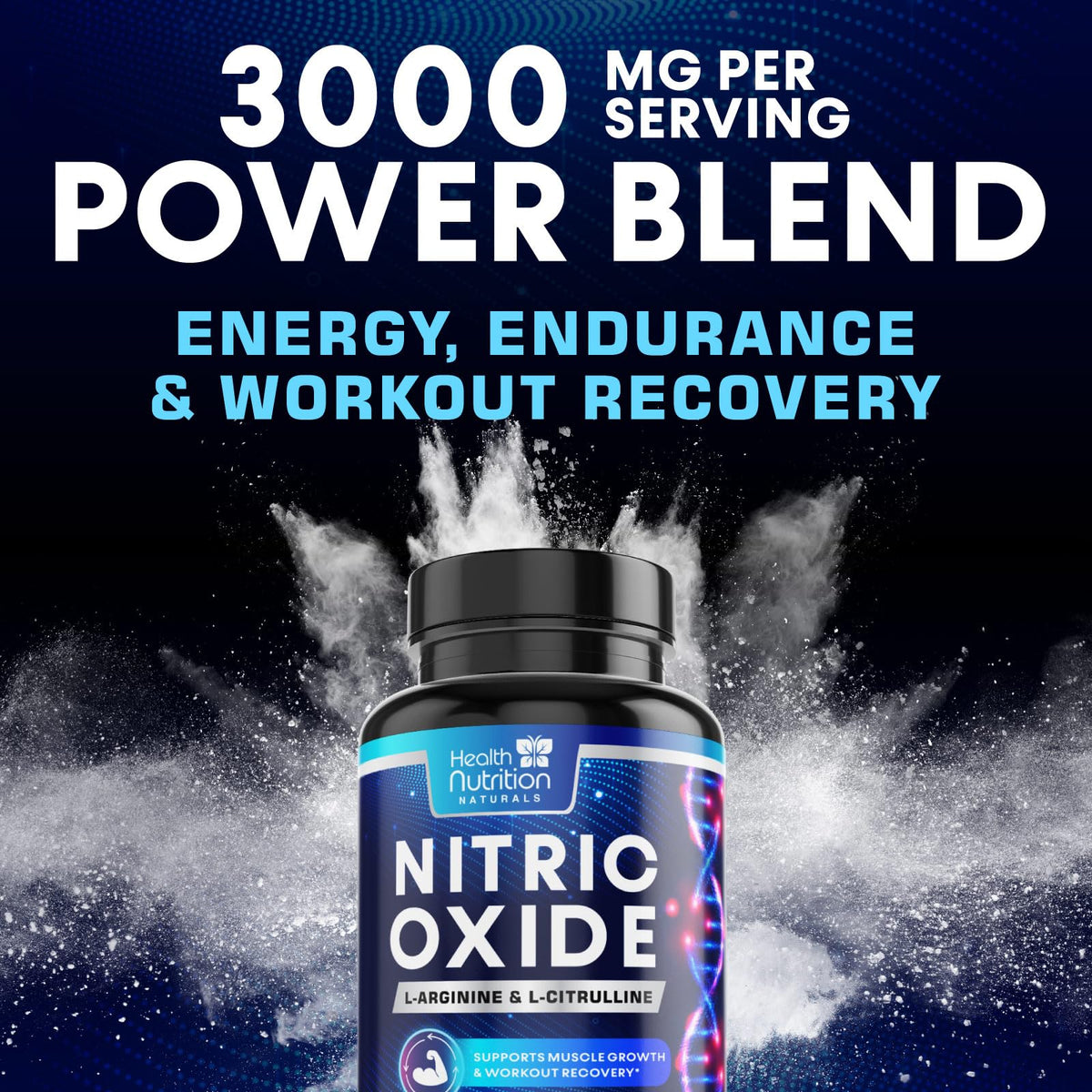 3000mg L-Arginine & L-Citrulline Nitric Oxide Supplement 240 Capsules C576