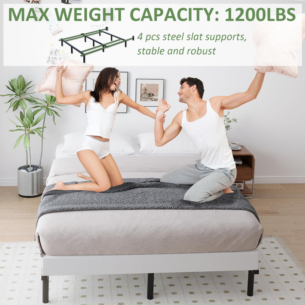 Queen Size Black Metal Bed Frame S552137