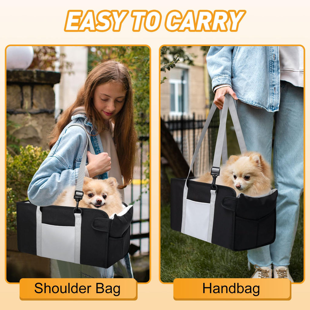 Portable Dog Car Seat for Small Dogs, Black V954