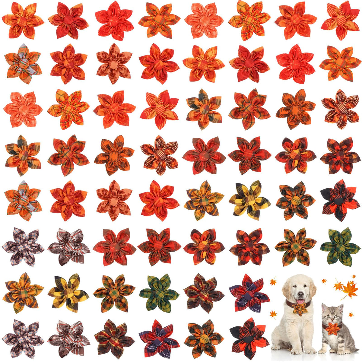 60 Pcs Fall Dog Collar G987